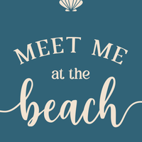 Coastal Invitation in Teal Depths