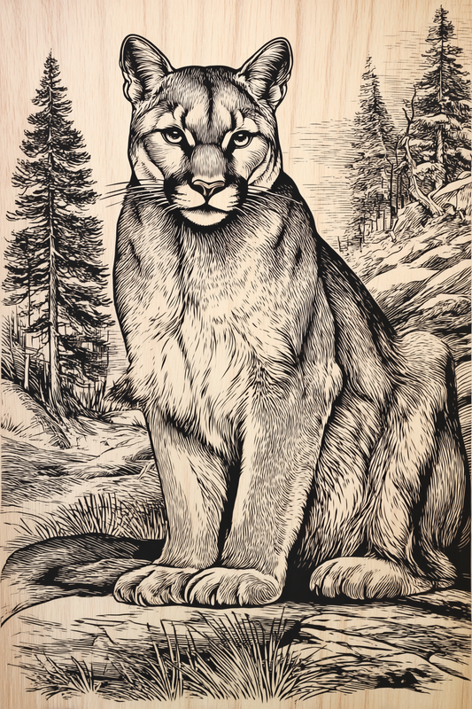 A Mountain Lion's Quiet Vigil