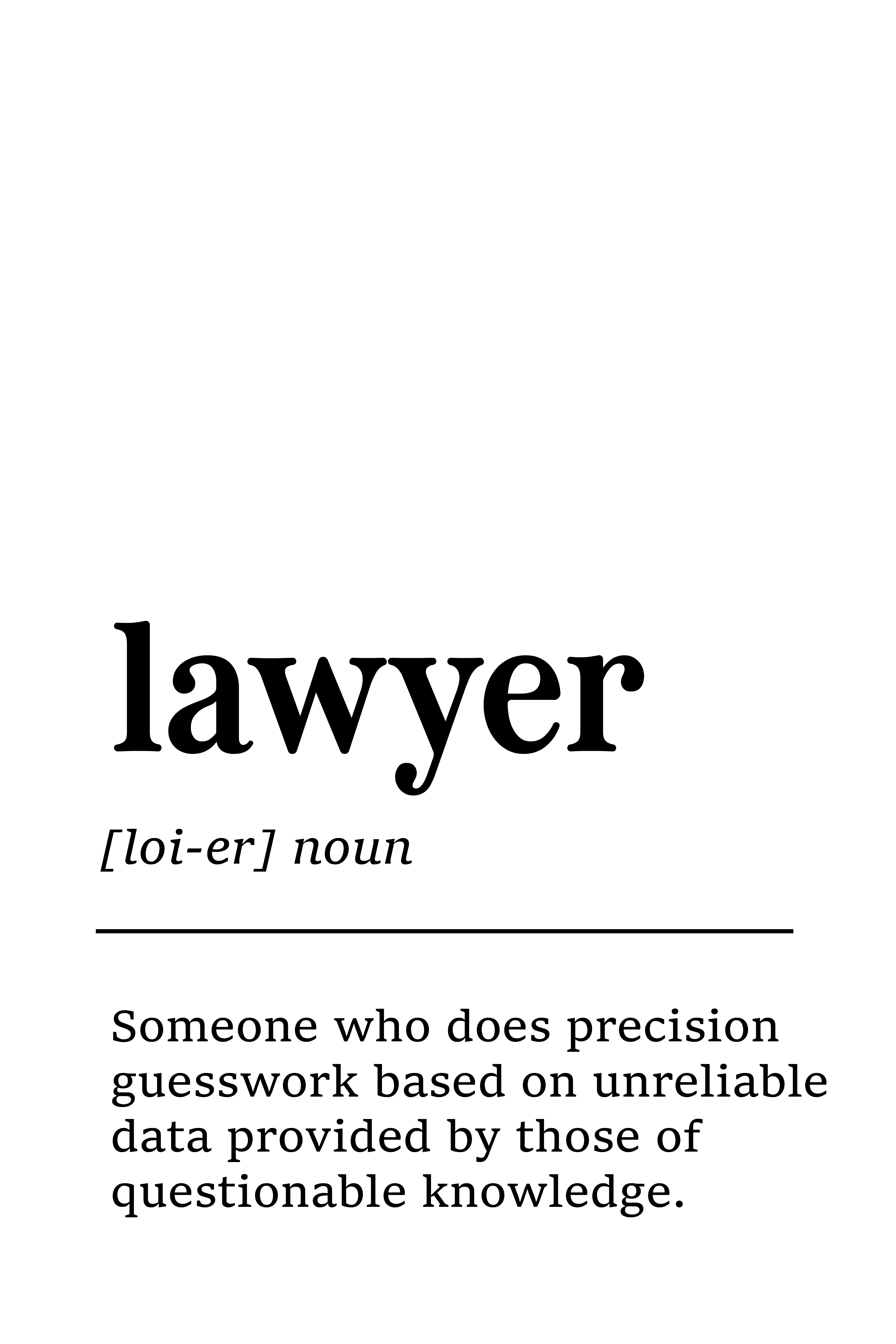 Precision Guesswork, Defined