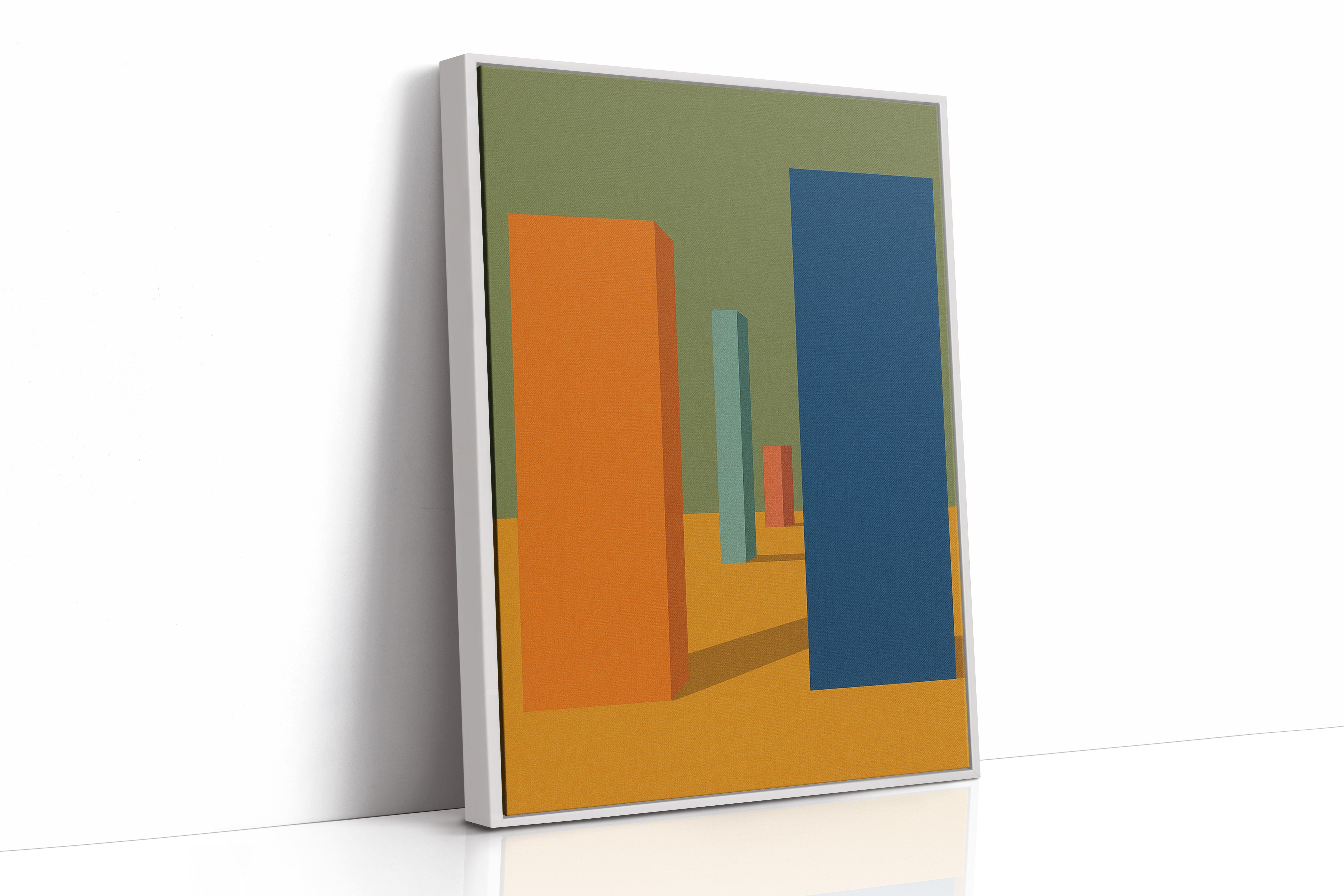 White Framed Canvas image 1