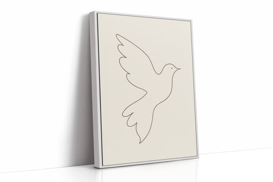 White Framed Canvas image 1