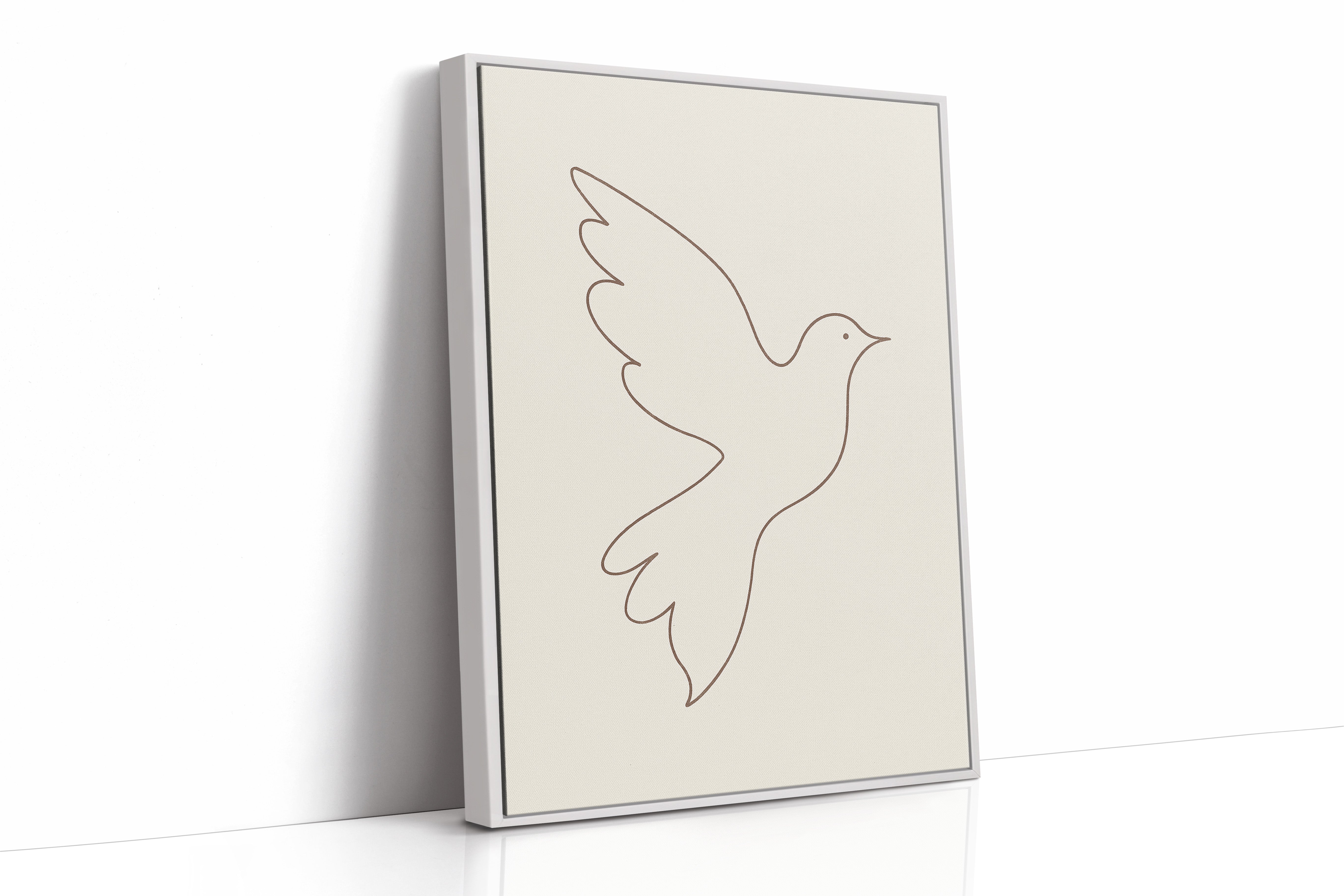 White Framed Canvas image 1