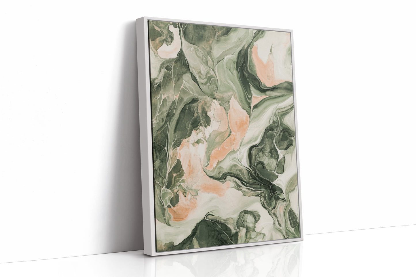 White Framed Canvas image 1