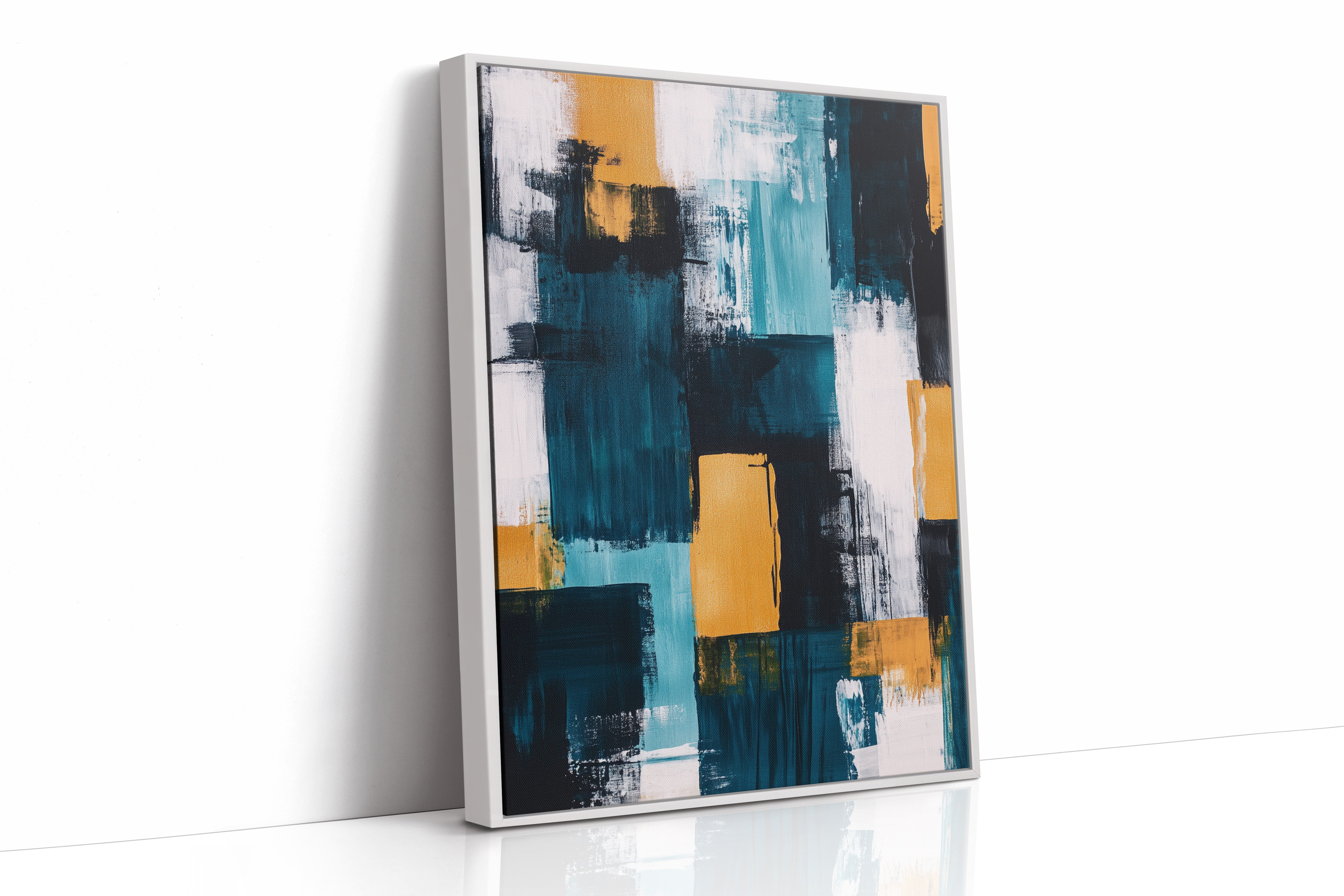 White Framed Canvas image 1