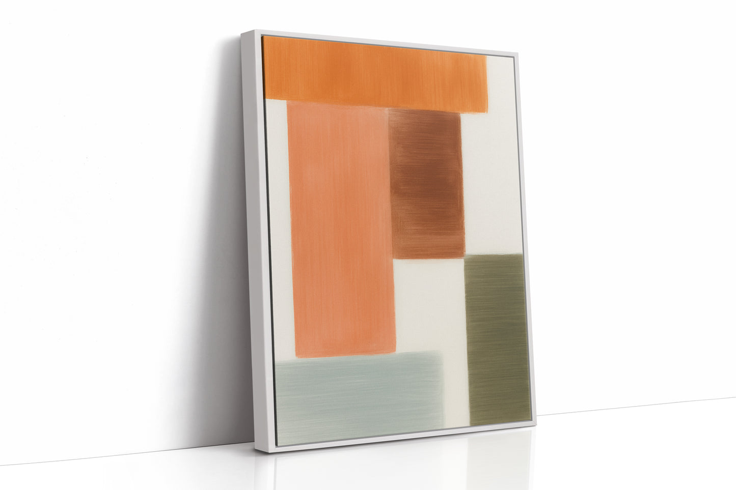 White Framed Canvas image 1