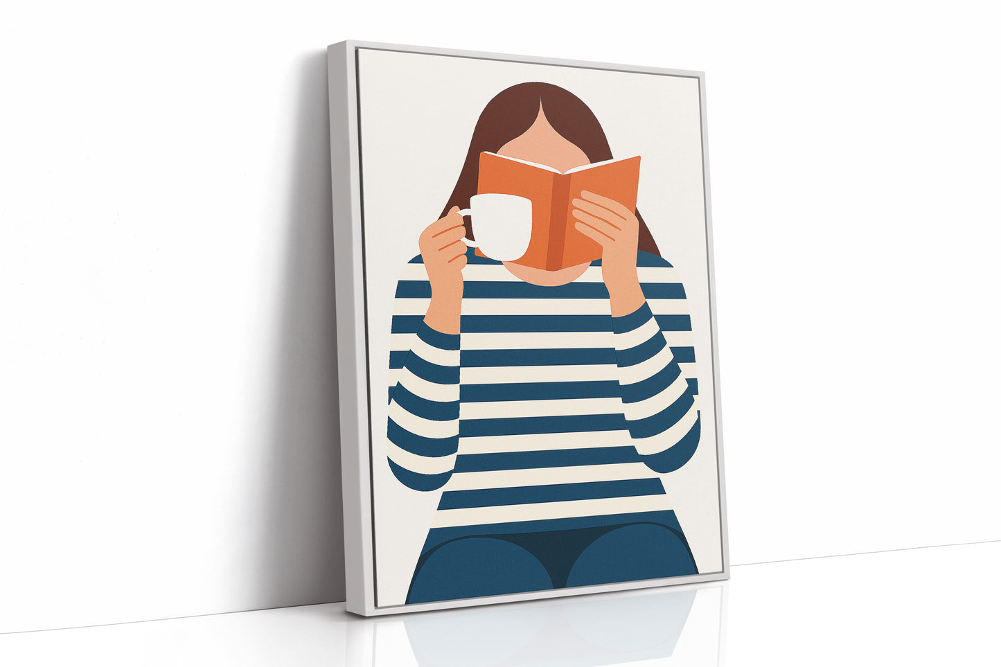 White Framed Canvas image 1
