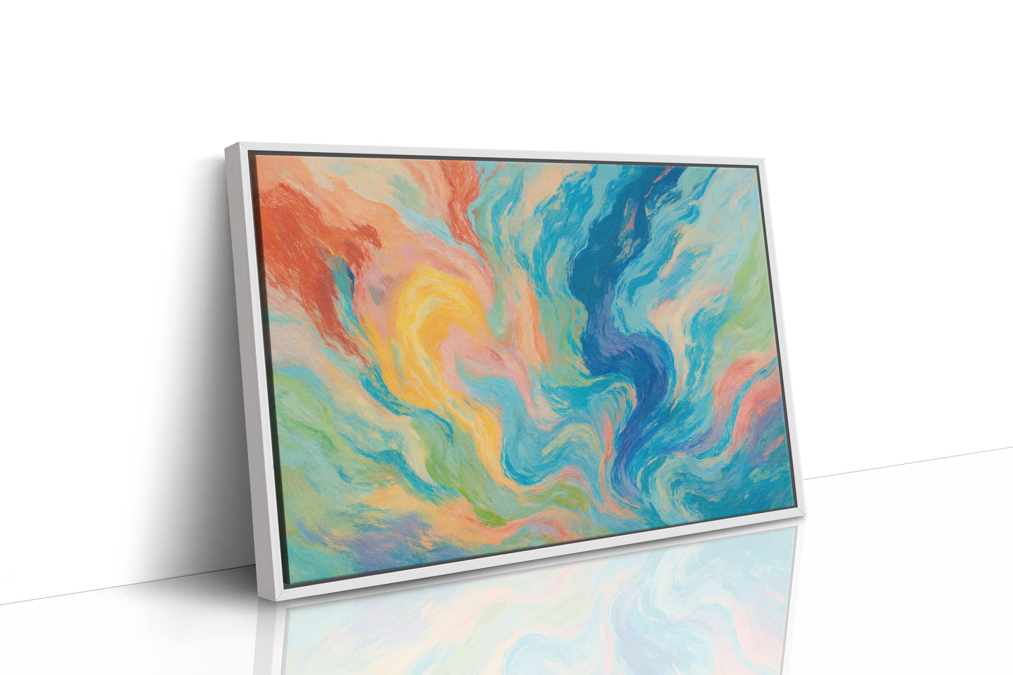 White Framed Canvas image 1