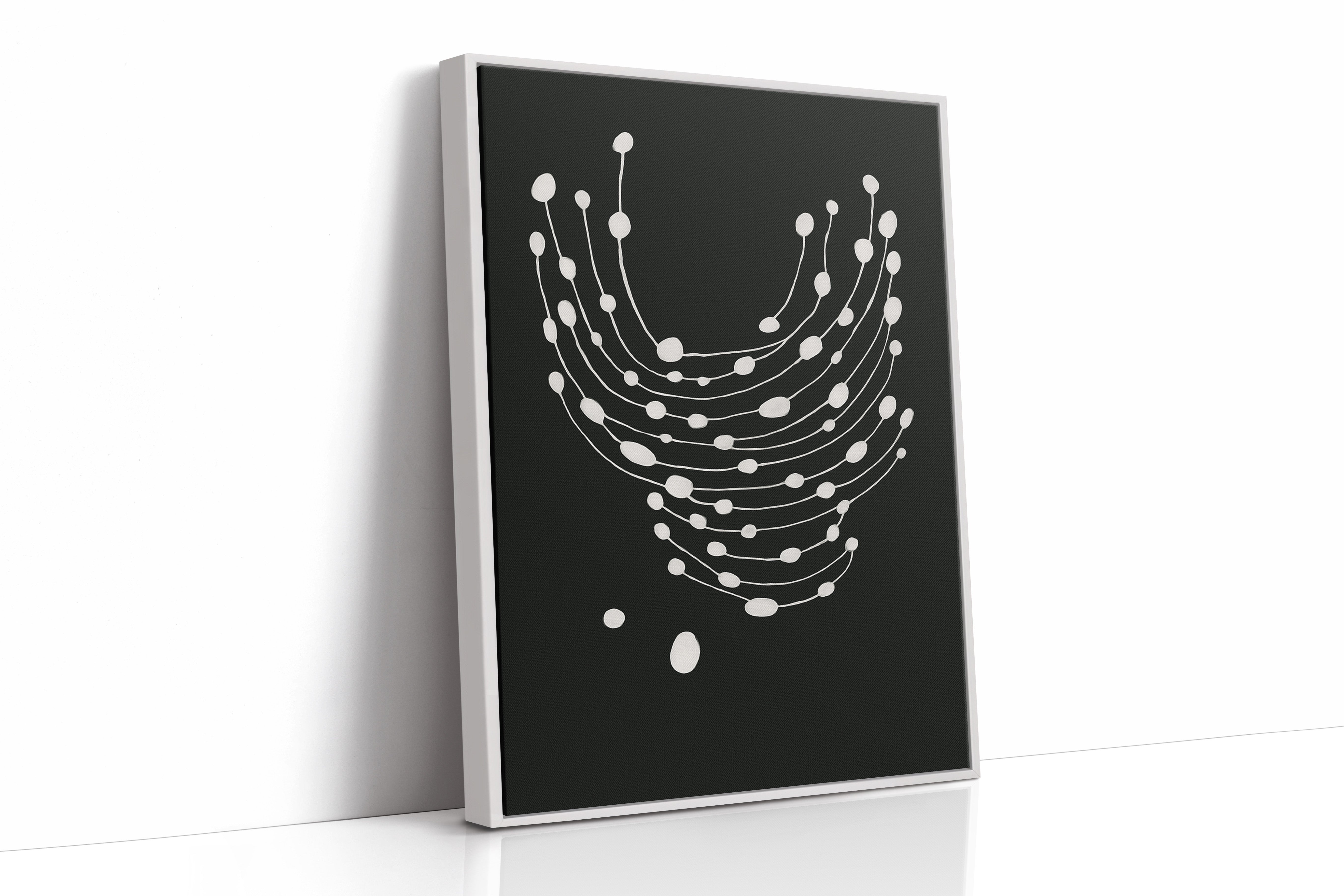 White Framed Canvas image 1