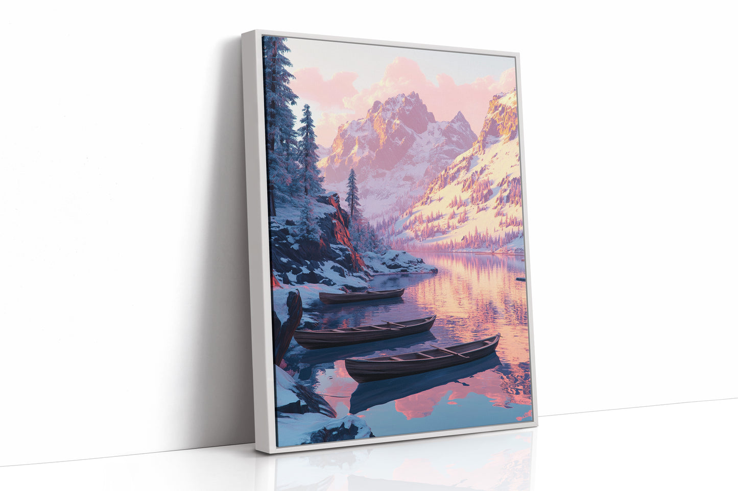White Framed Canvas image 1