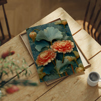 Coral in a Sea of Teal