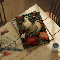 Two Doves Among the Roses