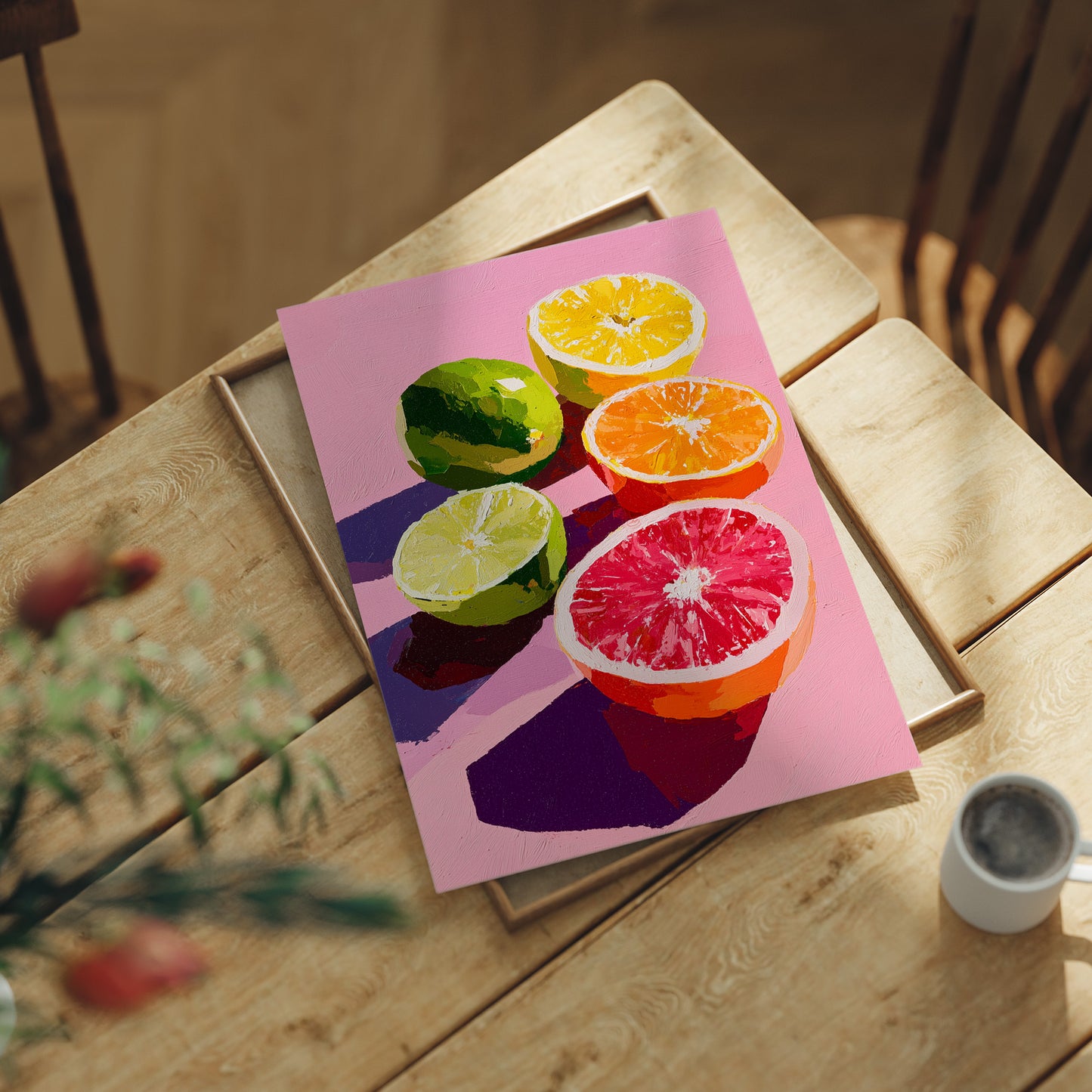 Citrus Cut on a Pink Morning