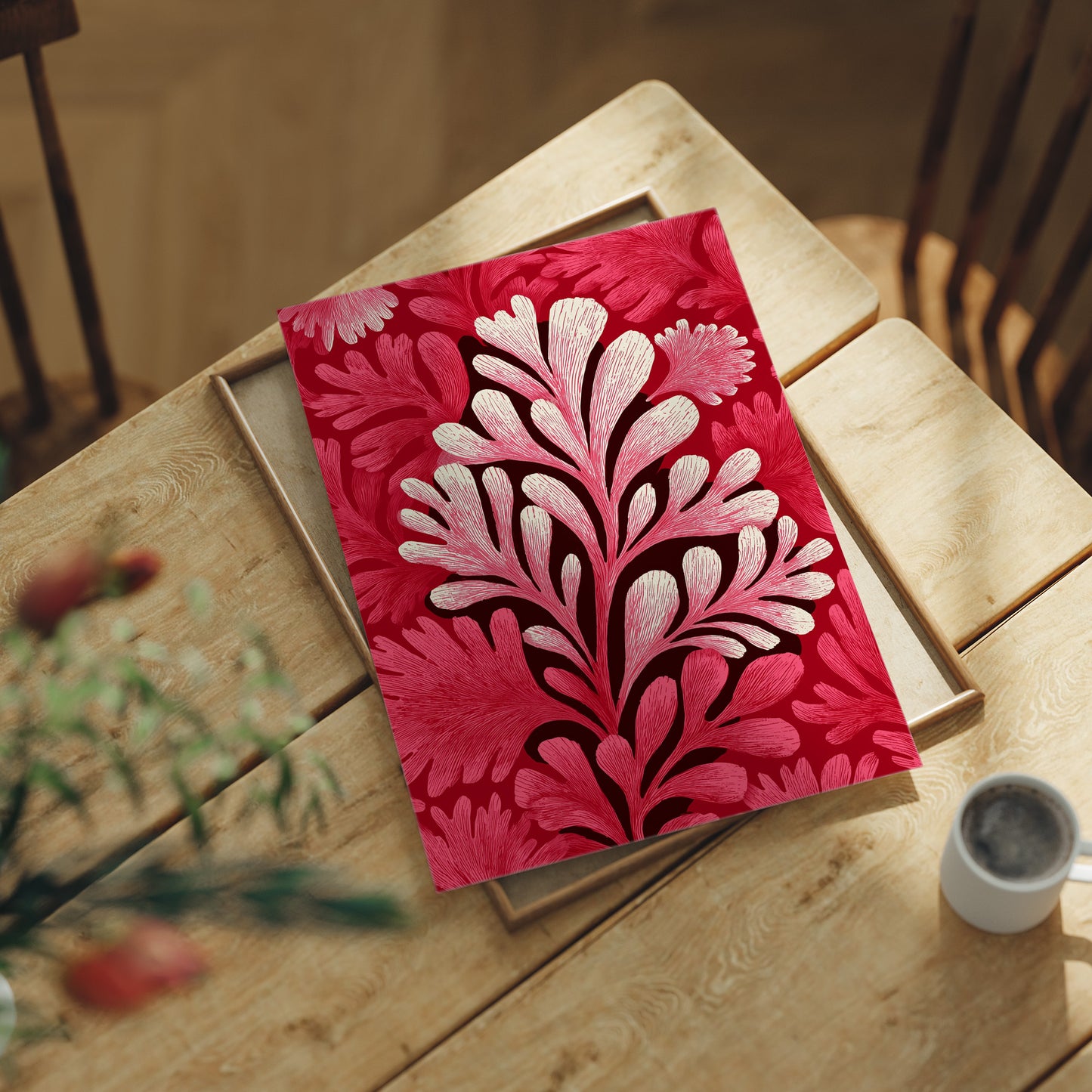 Crimson Fronds at Full Bloom