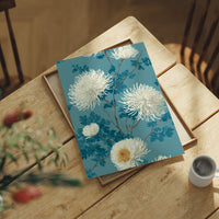 White Chrysanthemums on Still Water