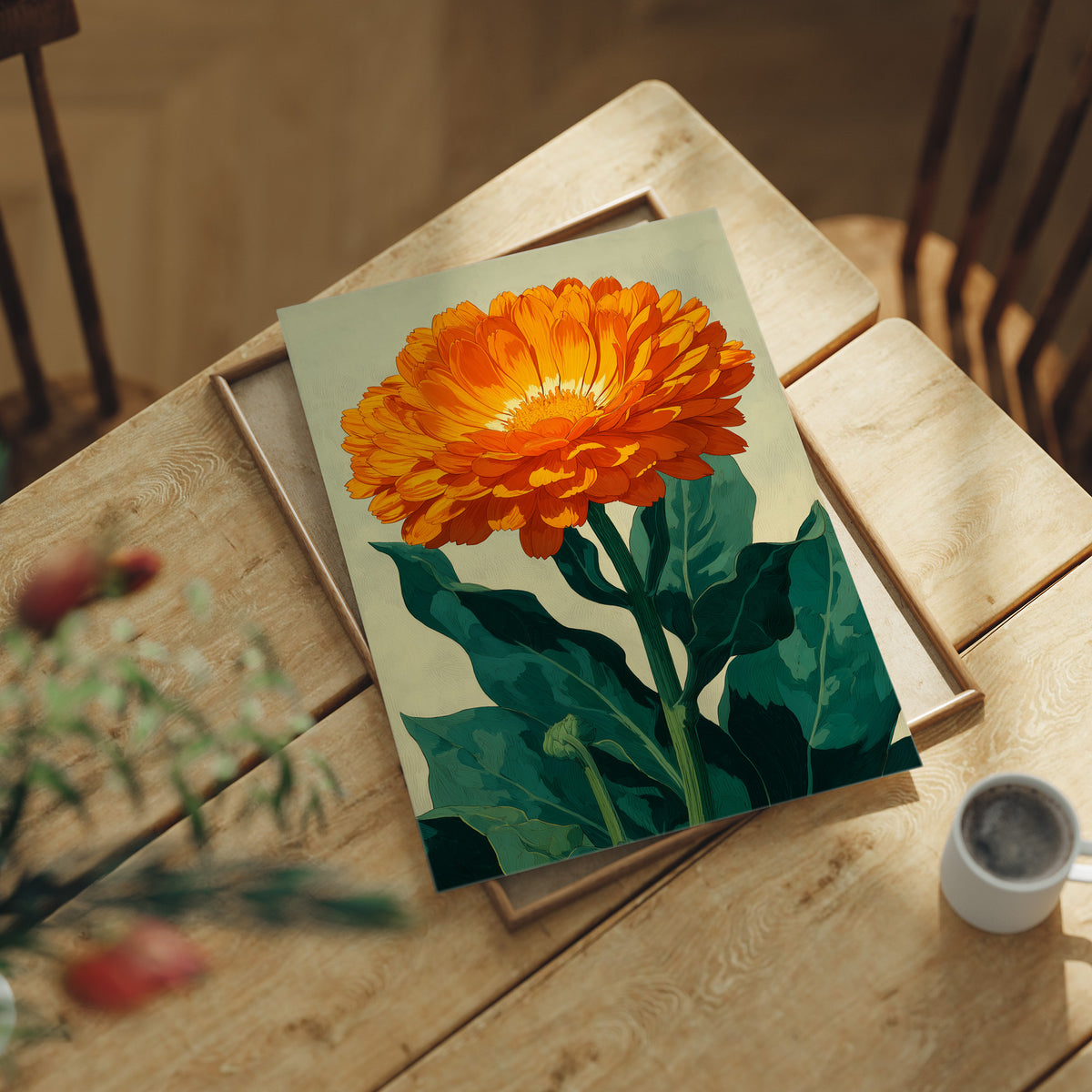 The Calendula Held the Light
