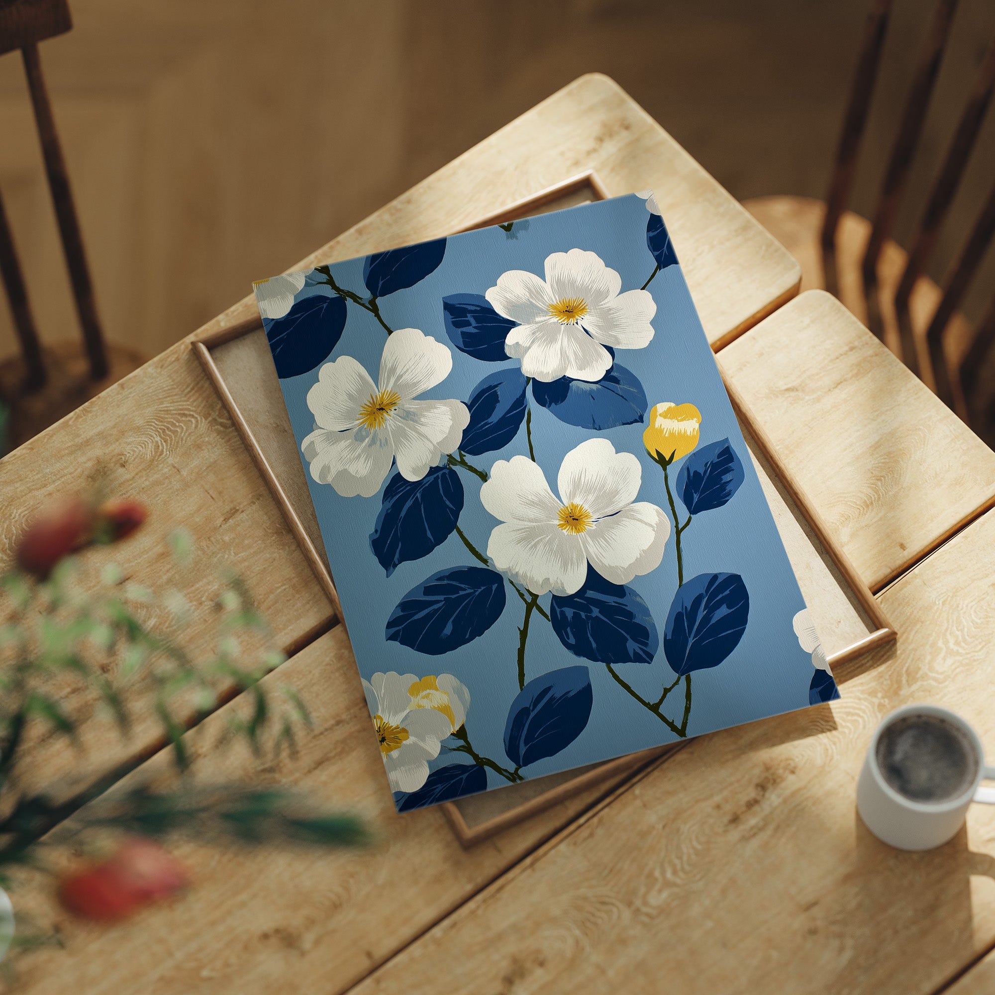 White Magnolias on a Blue Afternoon