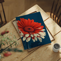 Red Blooms Against the Deep