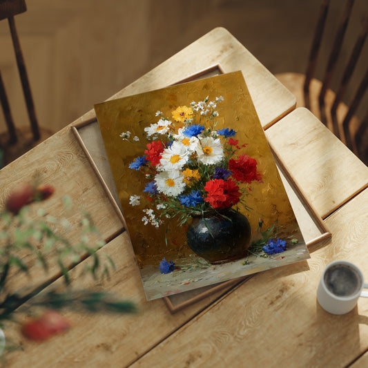 Wildflowers in a Dark Vessel