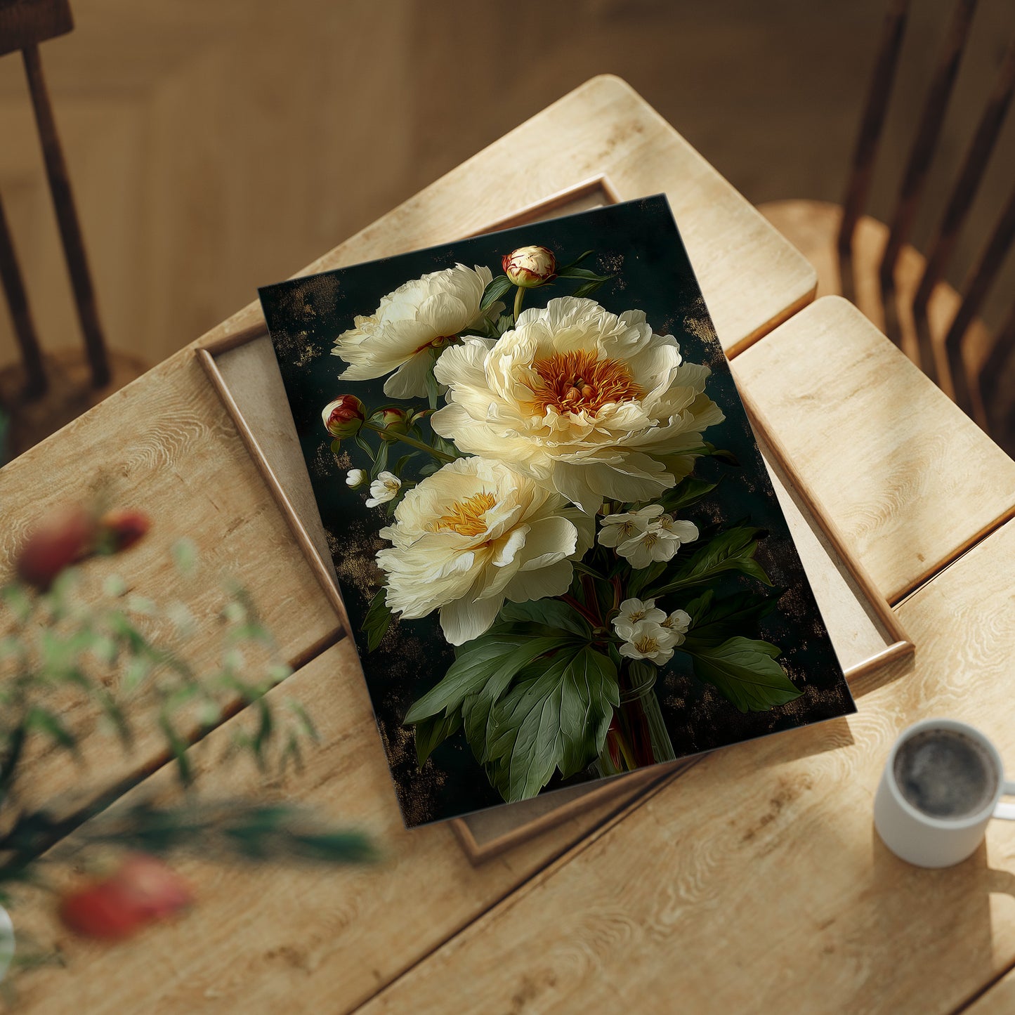 Where Cream Peonies Keep Secrets