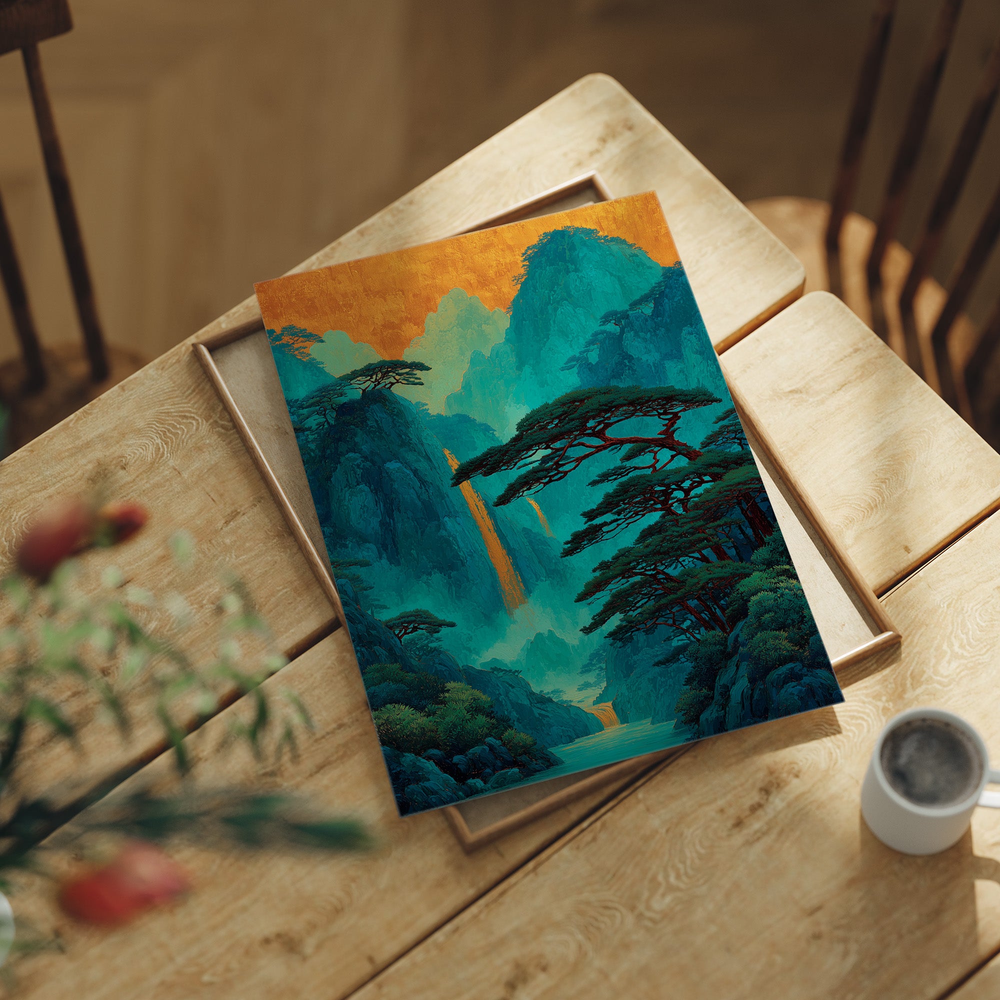 Gold Falls Through Ancient Pines