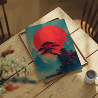 The Pagoda Watches the Red Sun