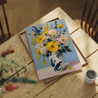 Tuesday Flowers in the Blue Vase