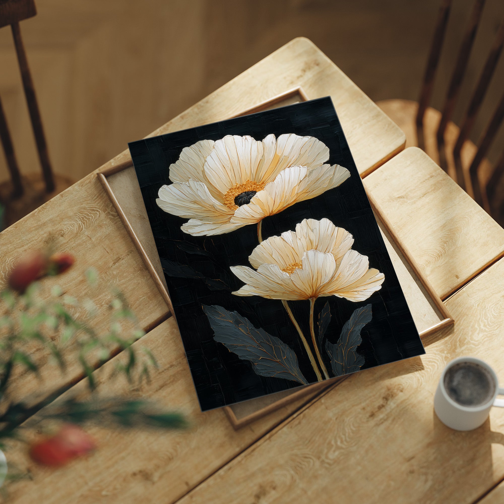 Two Blooms Against the Dark