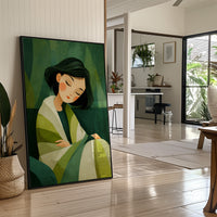 She Rests Inside the Green