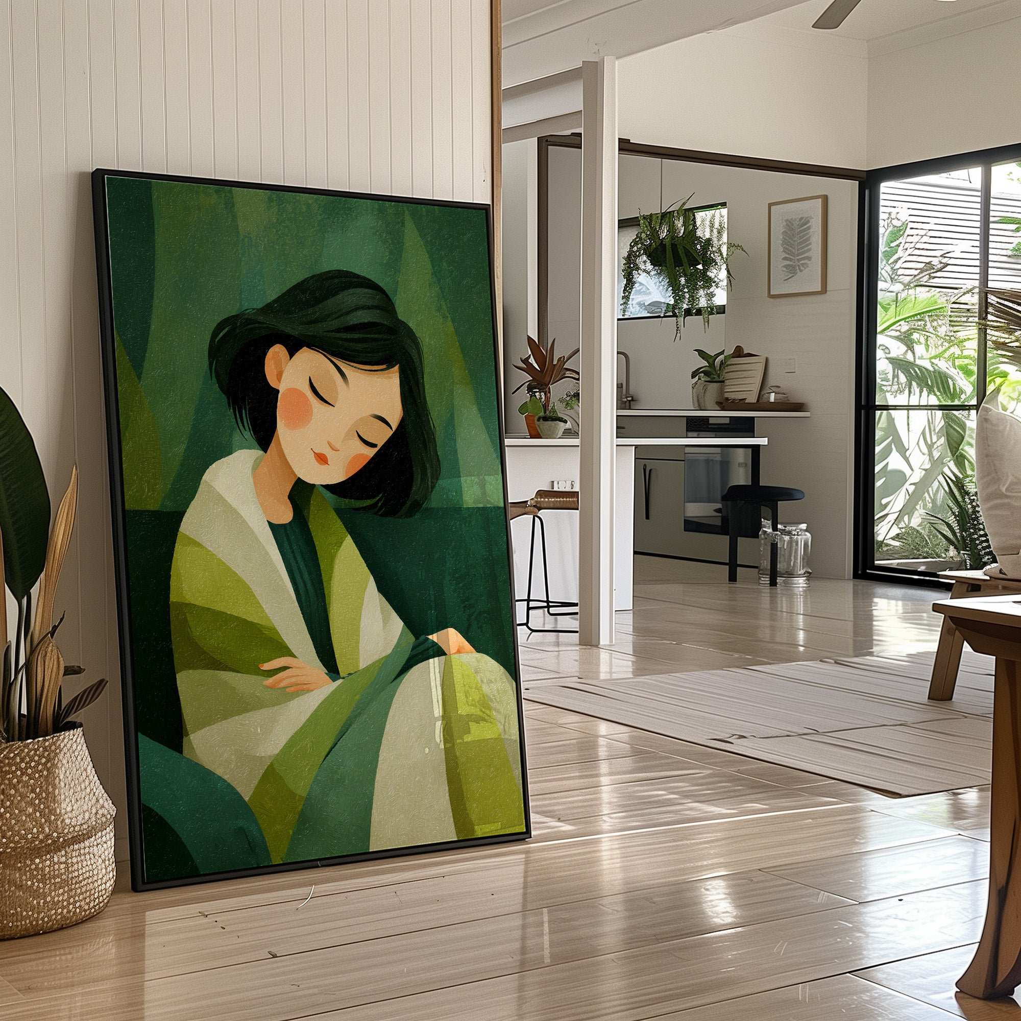 She Rests Inside the Green