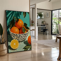 Oranges on a Teal Afternoon