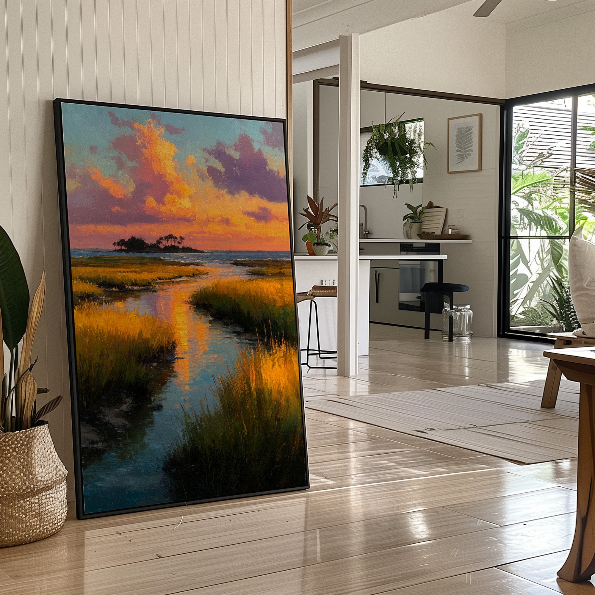Sunset Over the Salt Marsh