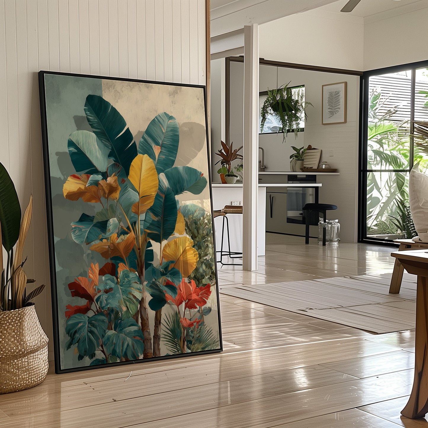 Teal and Marigold Jungle