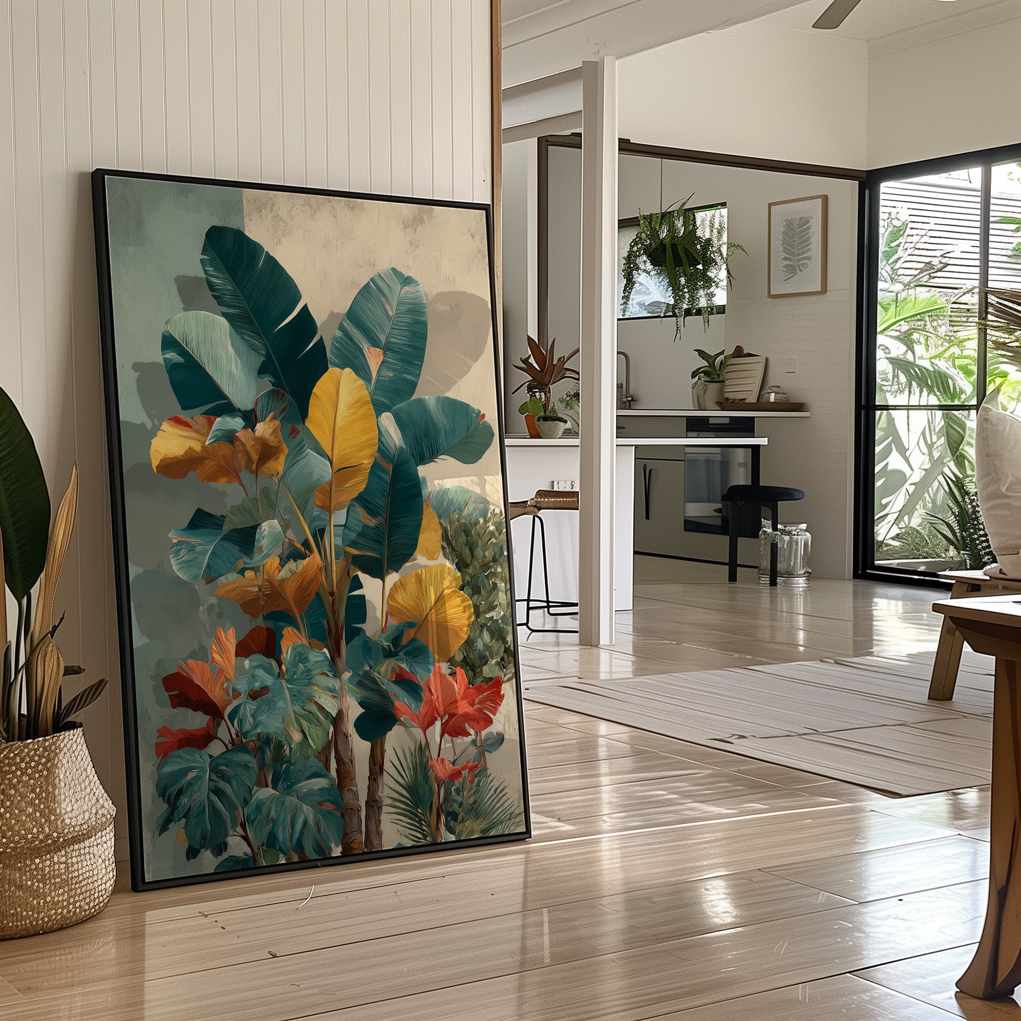 Teal and Marigold Jungle