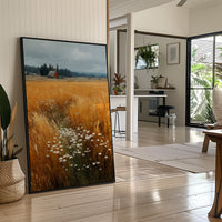 Daisies Break the Wheat