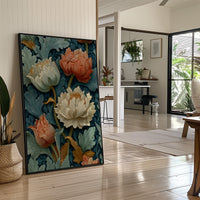 Peonies in the Old Pattern