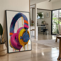 Headphones Dripping in Color