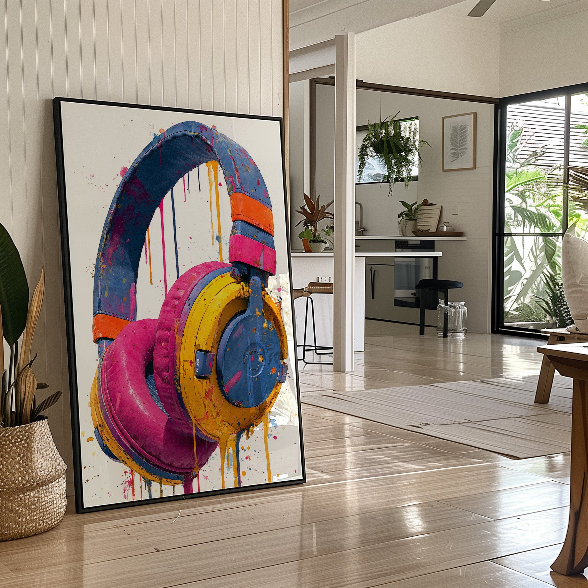 Headphones Dripping in Color