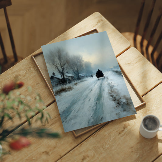 Carriage on the Frozen Road