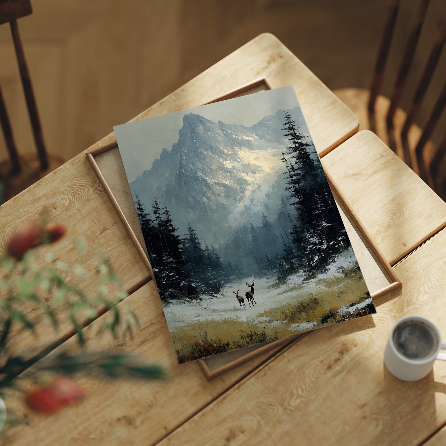Two Deer, One Peak