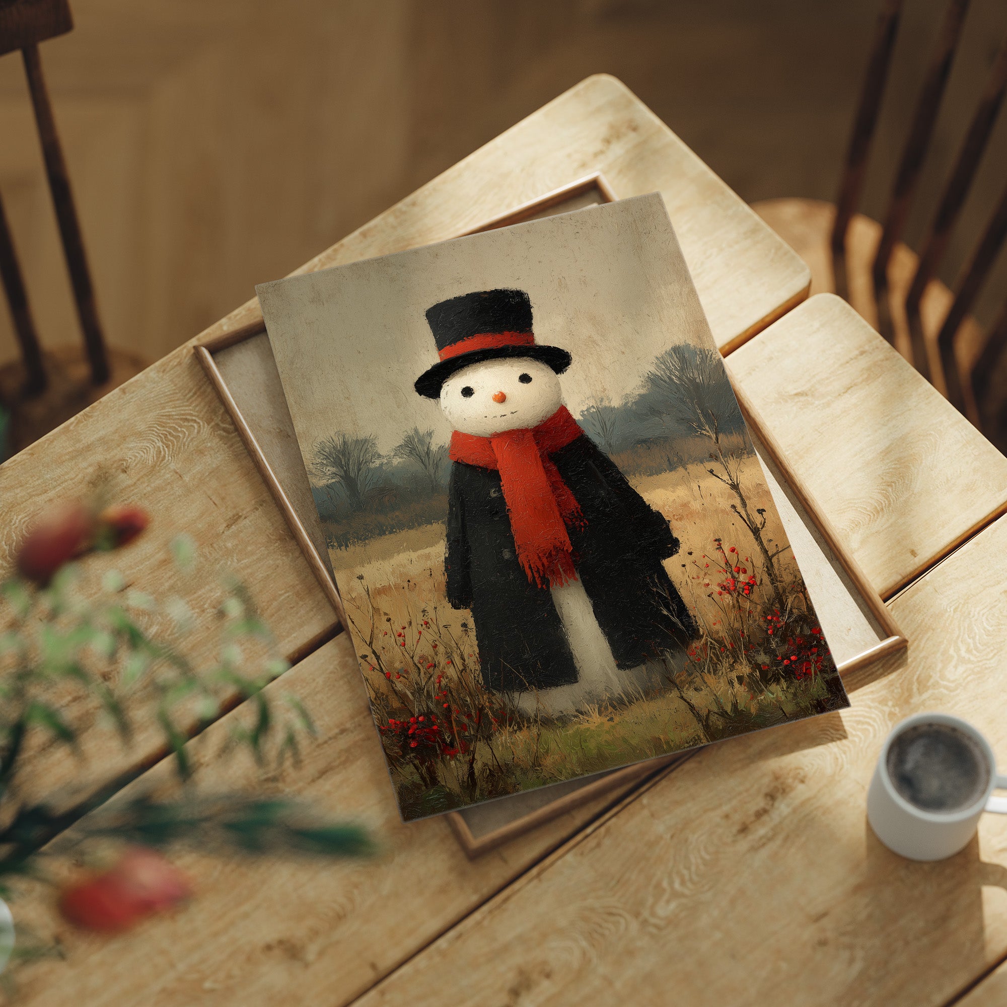 Snowman in the Meadow