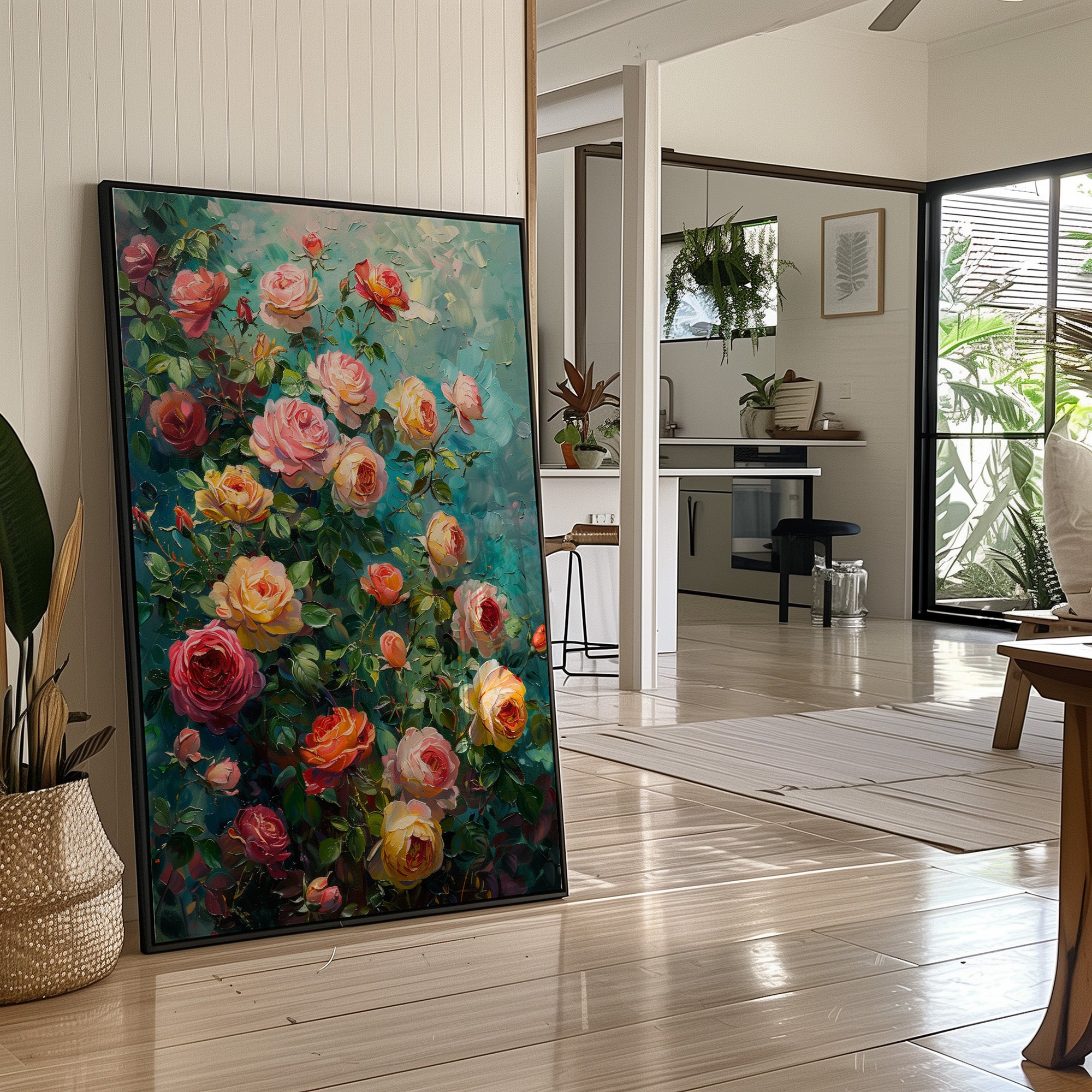 Roses in Full Bloom