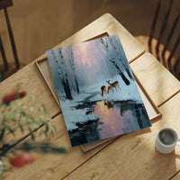 Deer at Rose Dawn