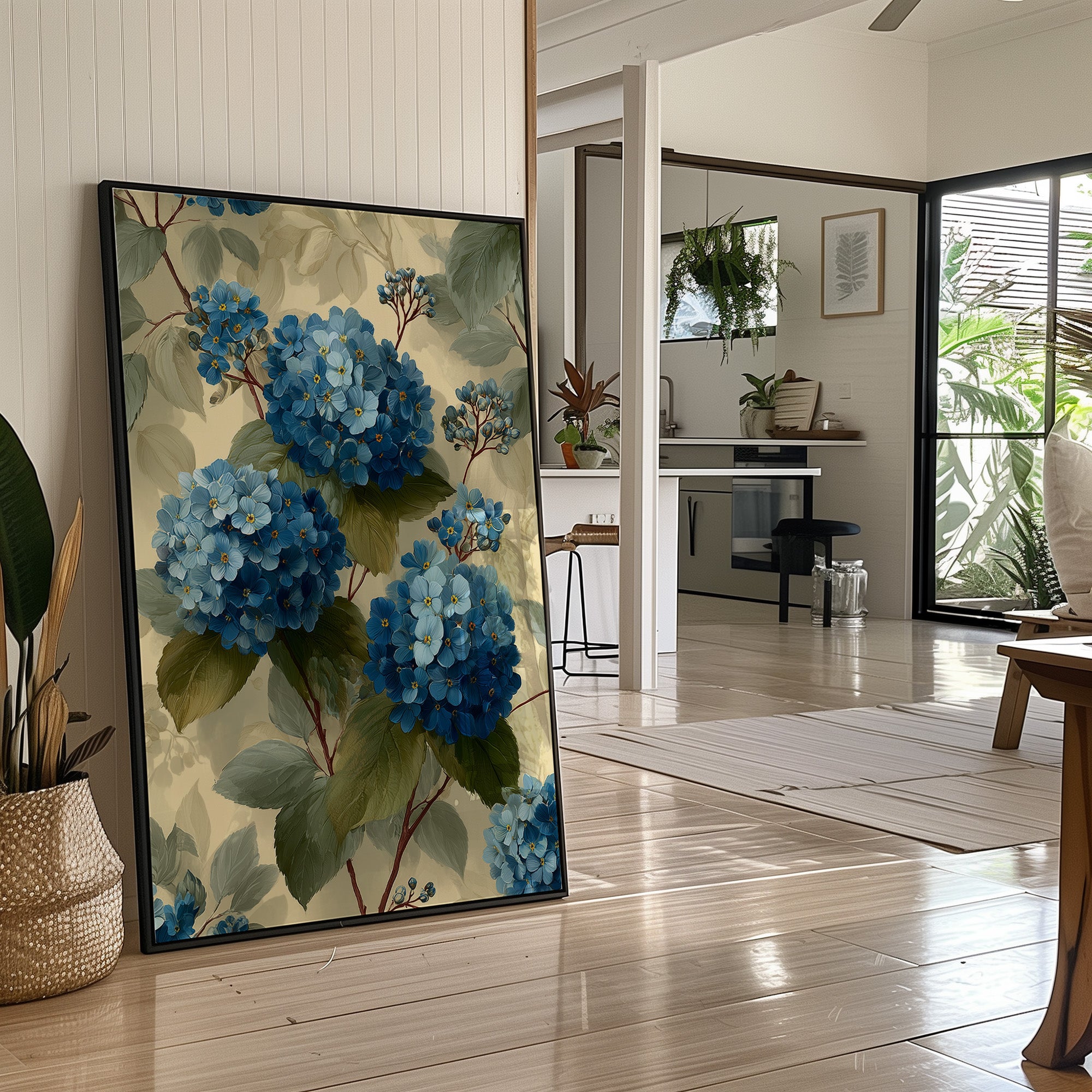 Hydrangeas in Full Bloom