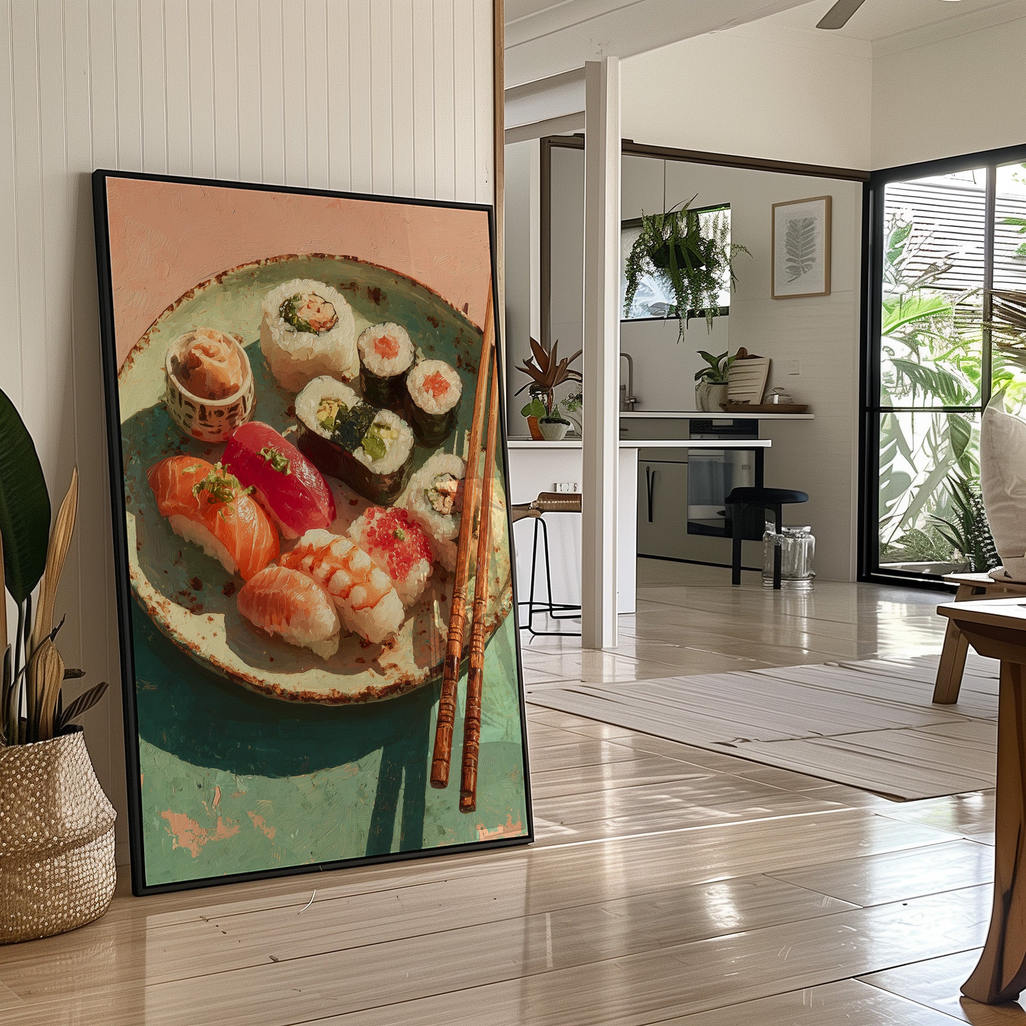 Sushi in Golden Light