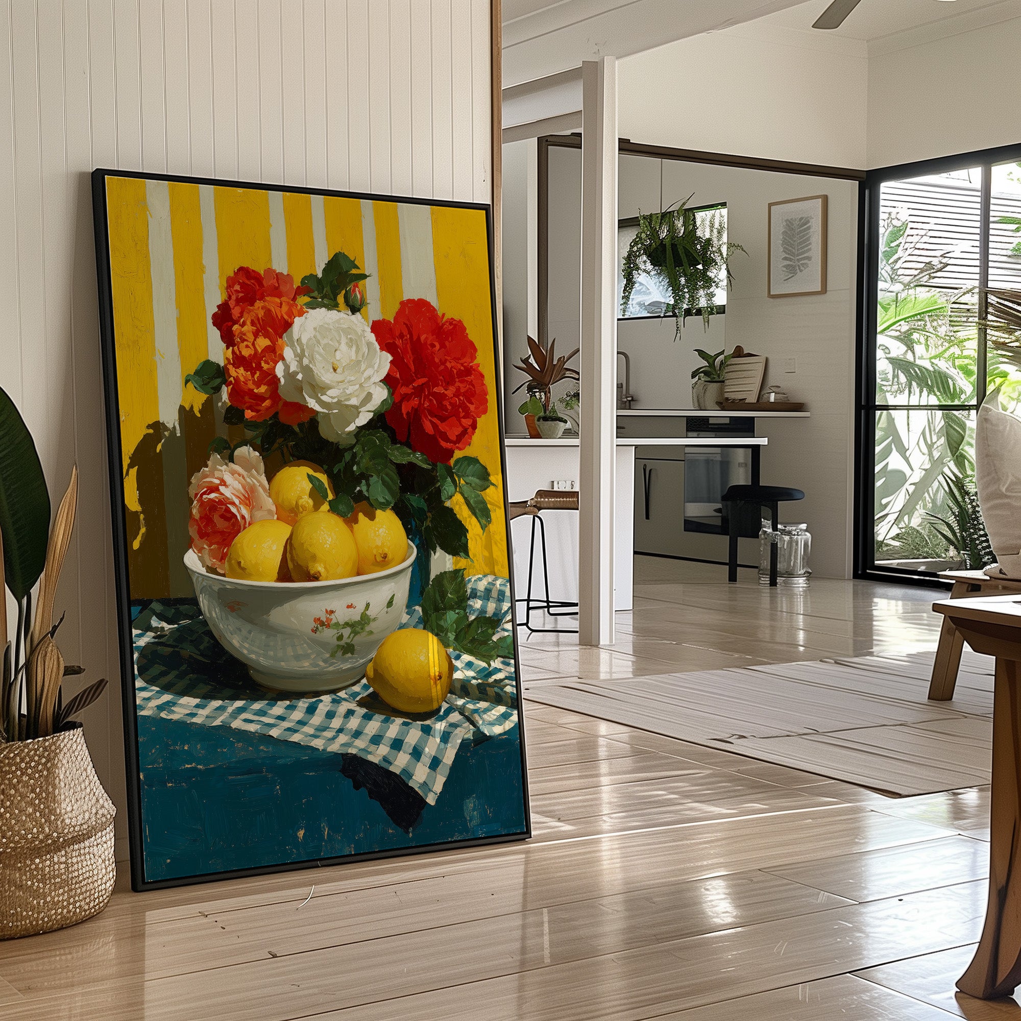 Roses Beside the Lemon Bowl