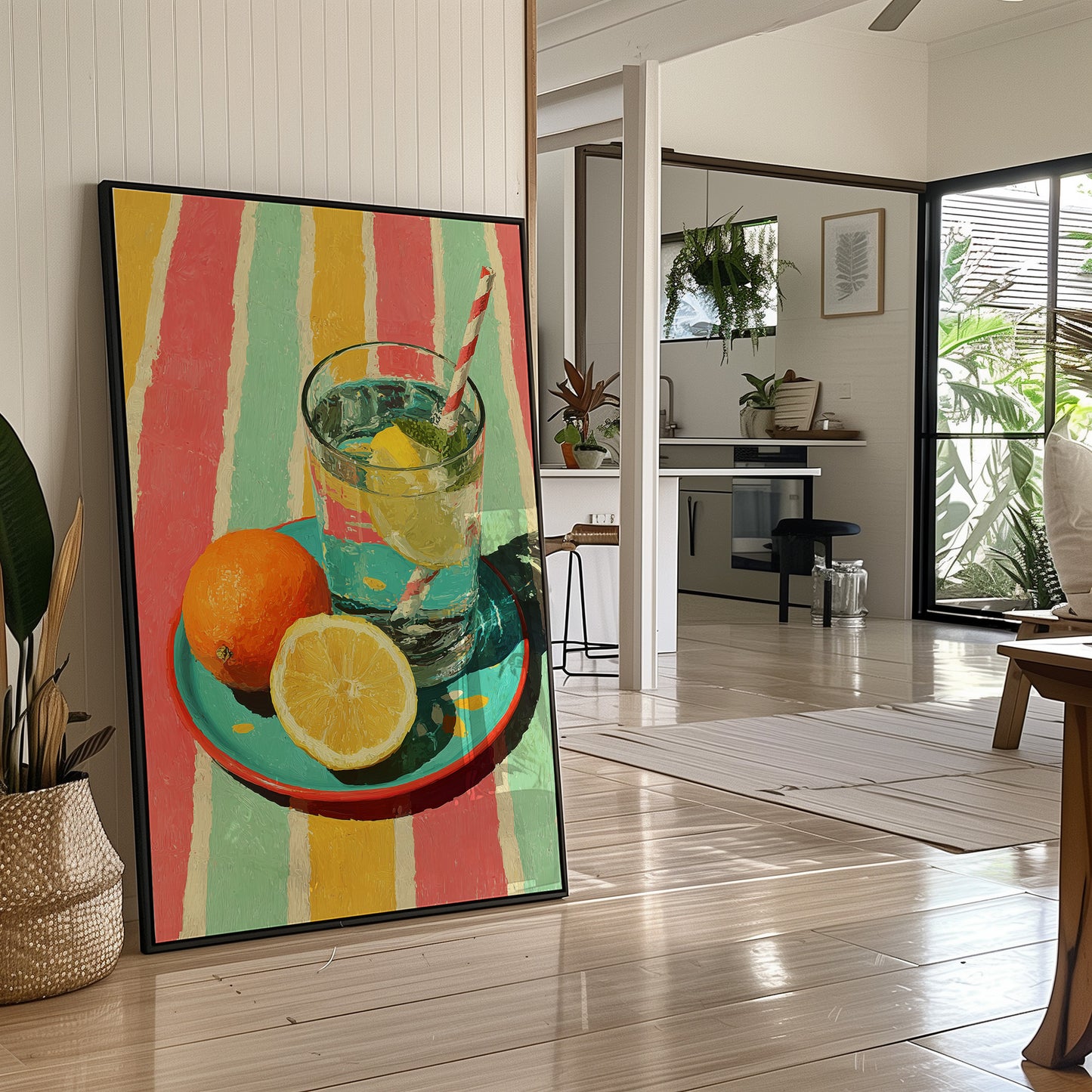 Iced Lemonade, Summer Stripes