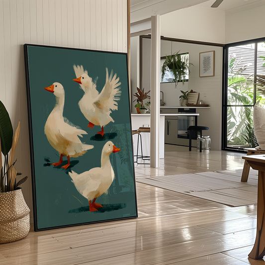 A Gaggle in Motion