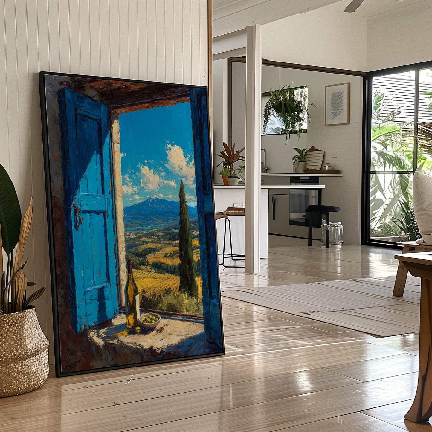Valley Beyond Blue Shutters