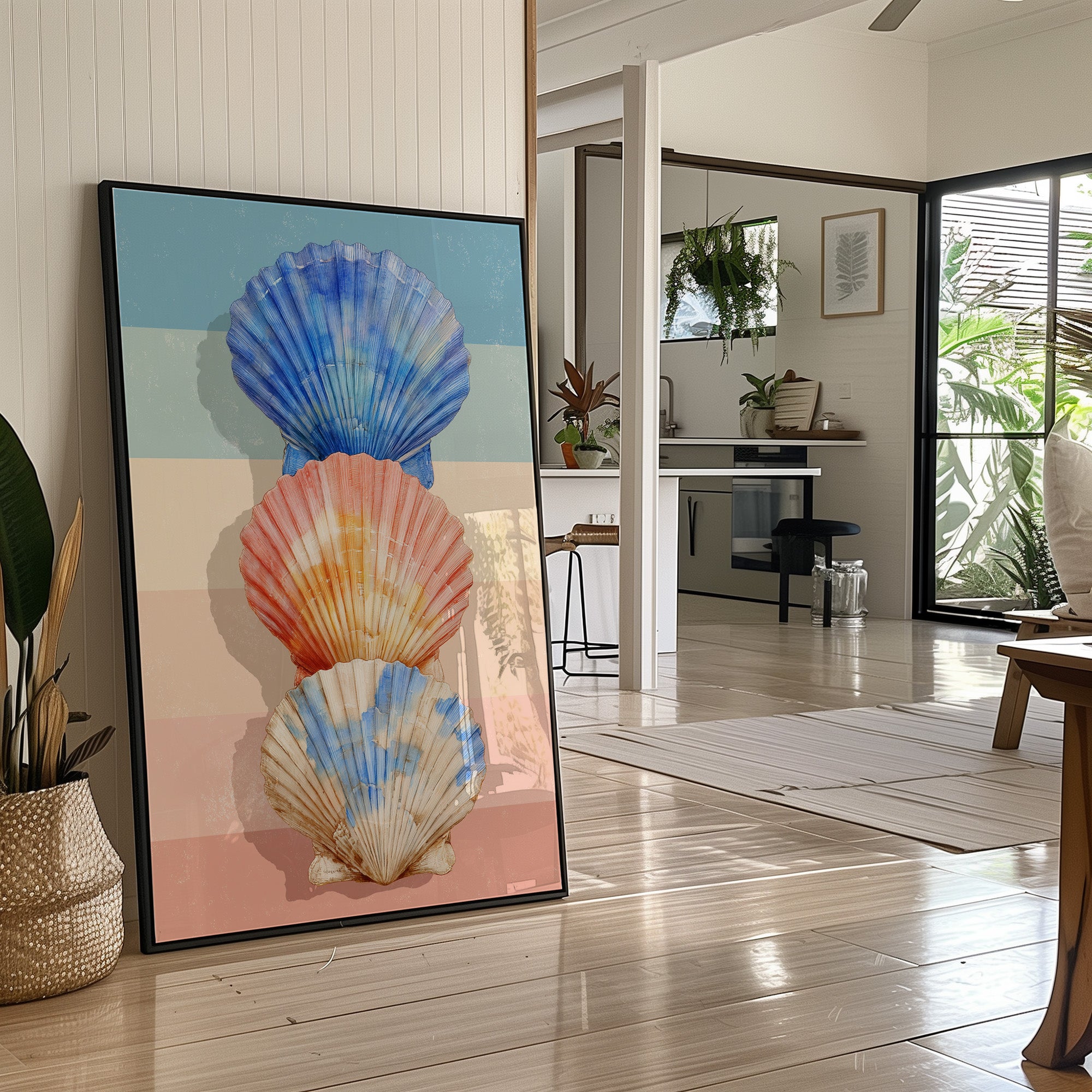 Scallops in Sunset Stripes