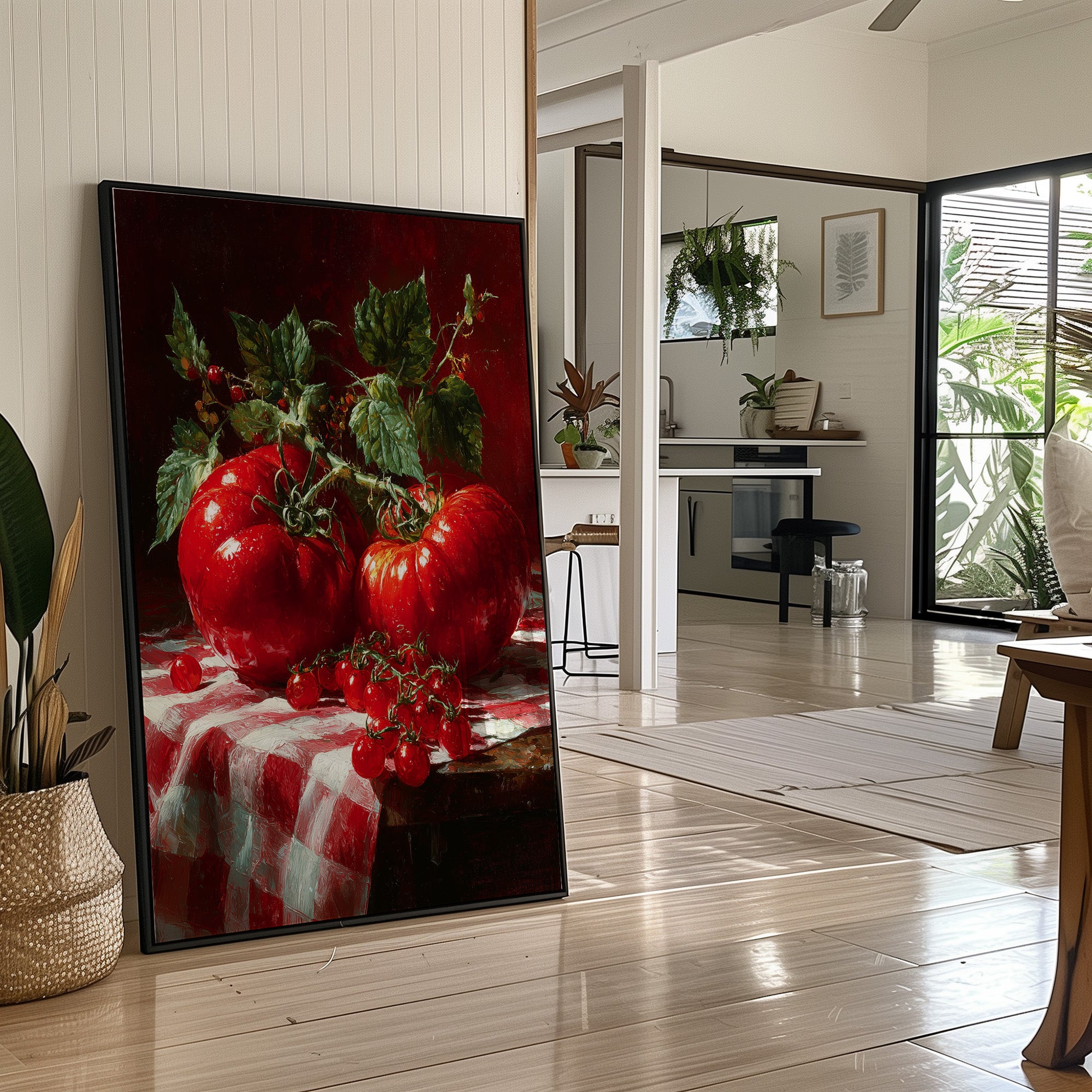 Heirloom Reds on Gingham